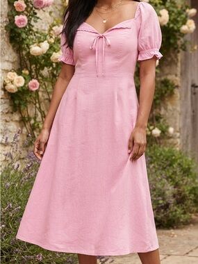 Cottagecore floral midi dress size S